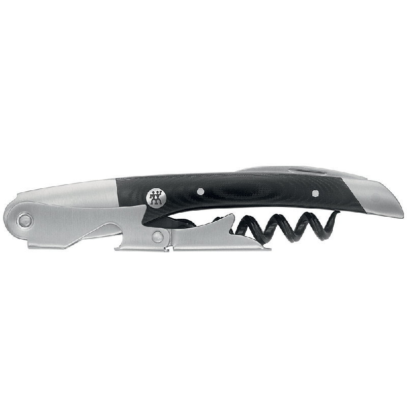 Classic Stainless Steel and Micarta Waiter's Corkscrew with Storage Case