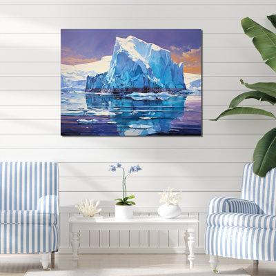 " Teal Iceberg Unseen Depths "