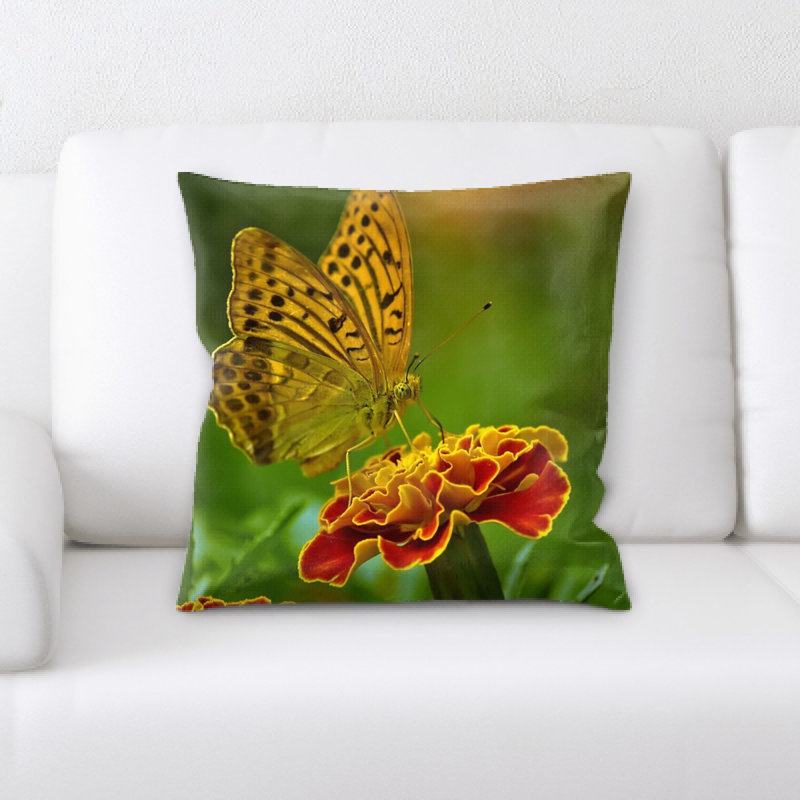 Coussin décoratif papillon