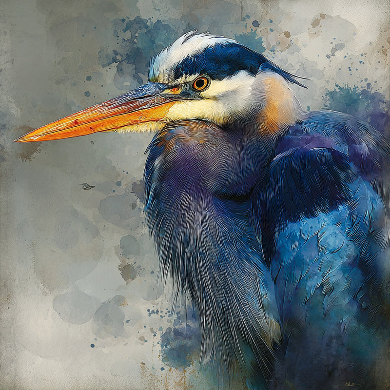 Lakeside Watch Heron, 30" H x 30" W