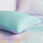 Ensemble d'édredon à imprimé de teinture sur nœuds double / grand avec coussin décoratif-119237271-119237274