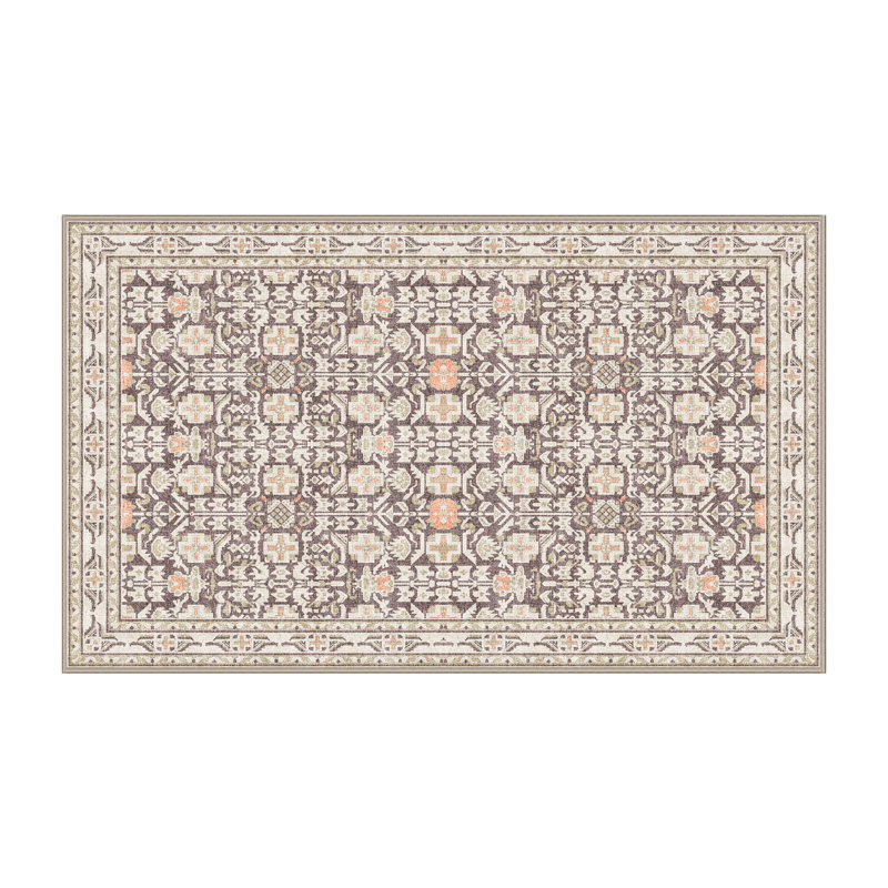 Fiquett Hand Loomed Washable Oriental Indoor Rug, Rectangle 8' x 12'