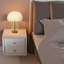 Lampe de table en plumes roses-2081080217