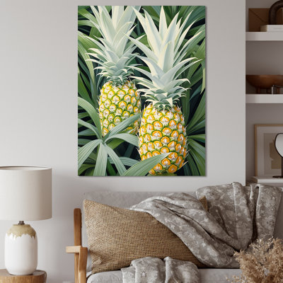 Doux ananas juteux délice IV sur toile