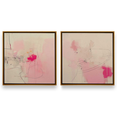 " Whispers Of Pink Sands " by Golden Glow Interiors 2 - Pieces