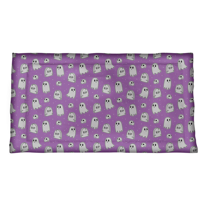 Katelyn Elizabeth Polyester Toile Sham Set, Standard Twin, Microfiber, Purple