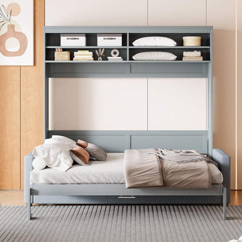 Murphy Bed Wall Bed, Gray