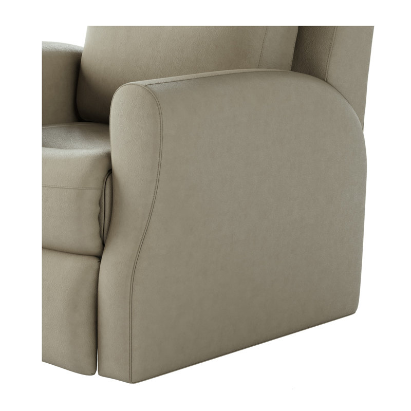 Fame Leather Recliner, Maximus Eggshell, Manual/Wall Recliner