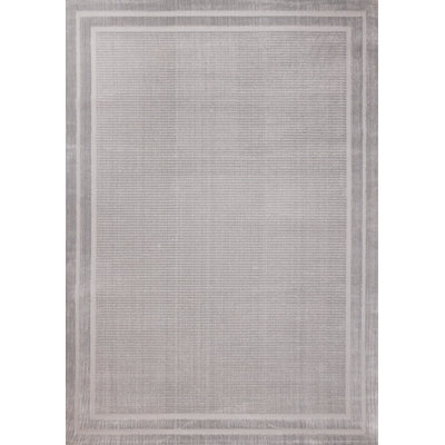 5' X 8' Gray Geometric Area Rug