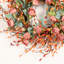 Couronne de fleurs artificielle 26 po