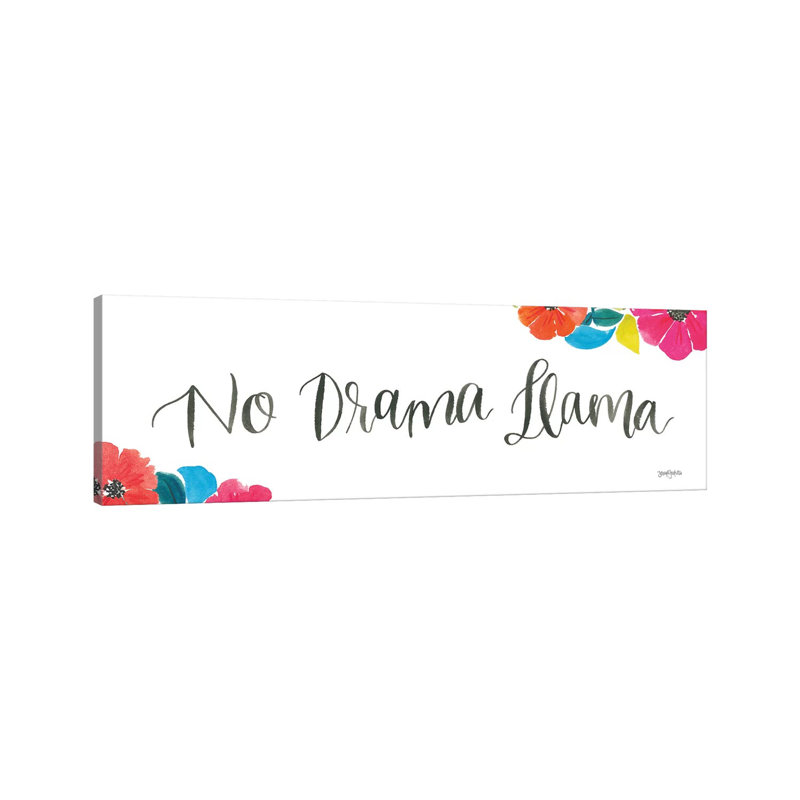 La La Llama IX by Jenaya Jackson - Wrapped Canvas Panoramic Print, 30.48 cm H x 91.44 cm W x 1.91 cm D