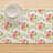 Rectangular Floral Cotton Twill Table Runner