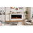 60" Electric Fireplace With Mantel, 12 Flame Effects Tv Stand-386140263