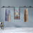 Anishka 86.61'' Wall Mounted Clothes Rack-1823143085