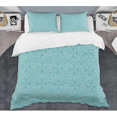 Ensemble de housse de couette de style mid-century rétro abstract i
