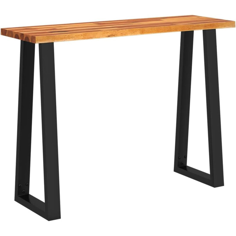 Alvyn Solid Wood Top Console Table, 43"W x 13.8"D x 31.5"H