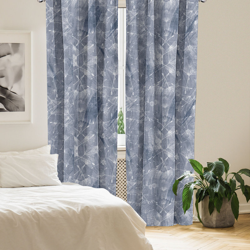 Danion Semi Sheer Curtain Pair, 28" W x 63" L