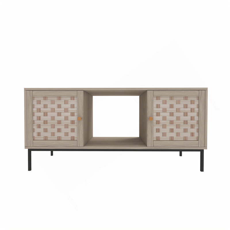 Élégante table basse à tissage Veener