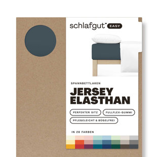 Jersey Elastane Fitted Sheet EASY, 100% Cotton