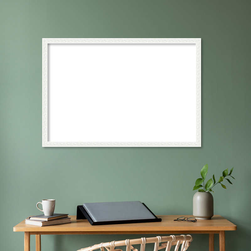 Bethany White Framed Dry Erase Magnetic Board, Organization Boards, 26" H x 38" W