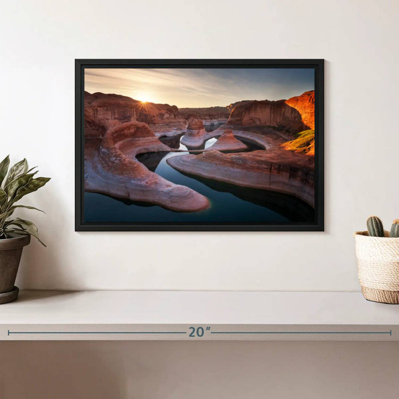Paysage d'Alvord Reflection Canyon, H 9 po x l 13 po