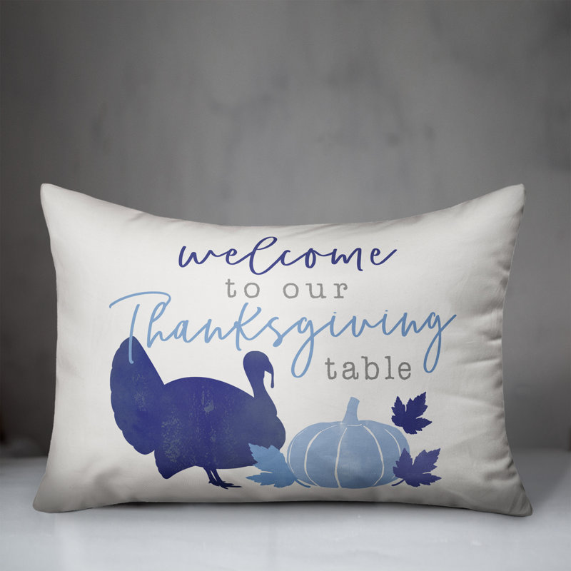  Thanksgiving Table Rectangular Pillow Cover & Insert