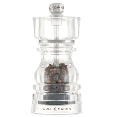 Cole & Mason London Acrylic Pepper Mill 5"