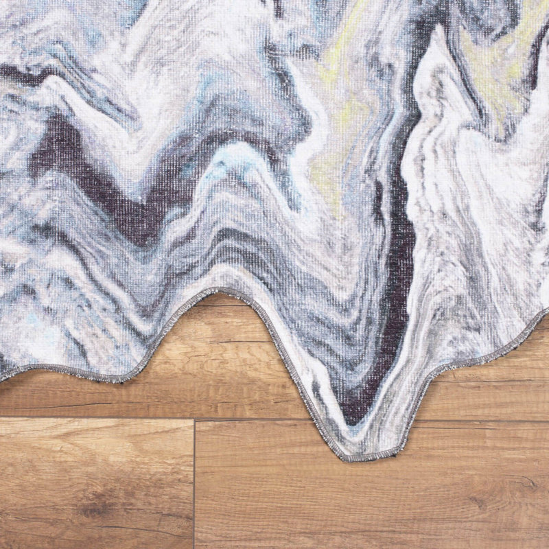 Premium 100% Polyester Area Rug, 6.9 x 10.2 ft | 1850 g/m², 0.2 in Pile Height | Recycled Poly Cotton Underside | Machine Washable at 30°C | Soft, Durable, Eco-Friendly Design for Modern Living Spaces