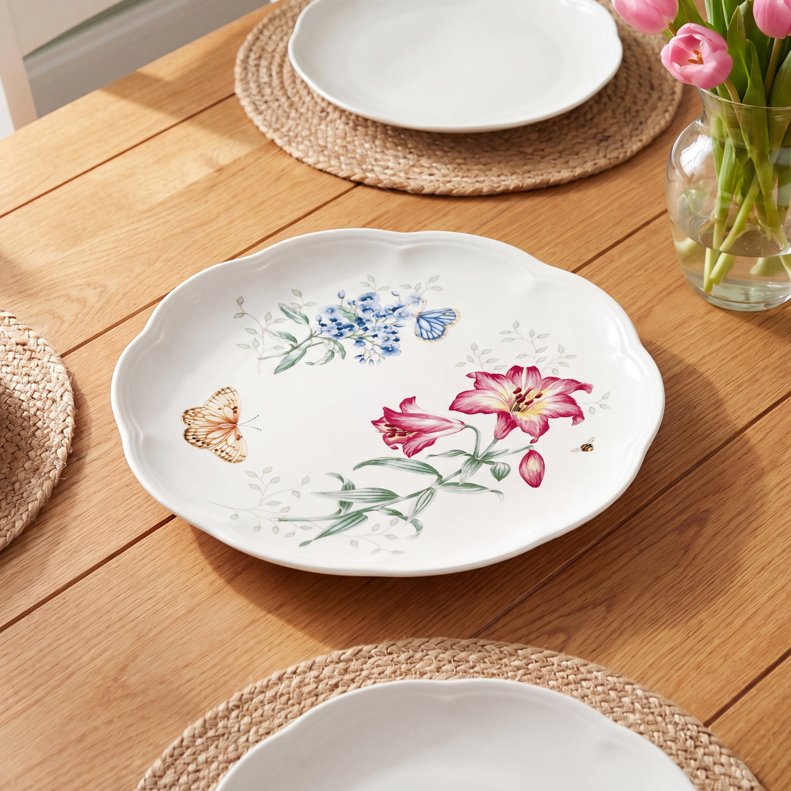 Lenox Butterfly Meadow Divided Serving Dish