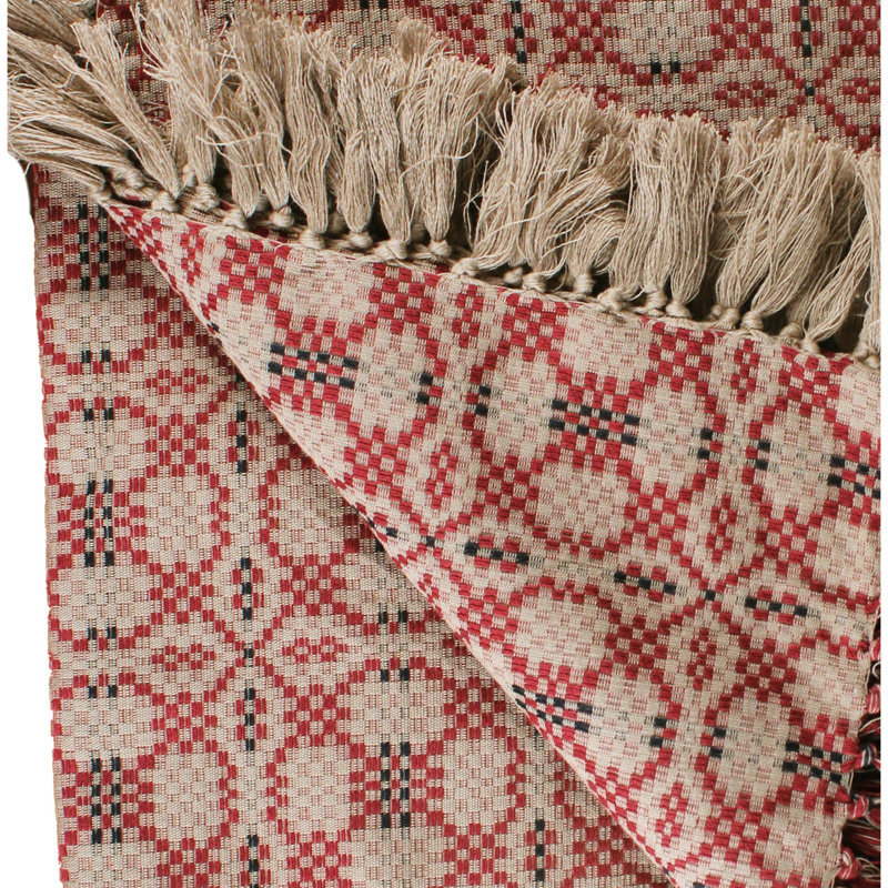 Tapis d'escalier Keanah, Rouge, noir, avoine