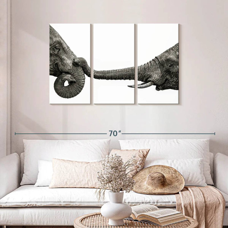 Elephant Hello, 28" H x 45" W
