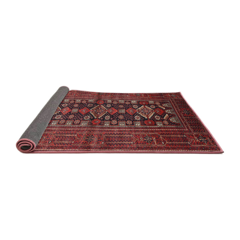 Tapis rouge à motif sud-ouest, Carré 8 pi