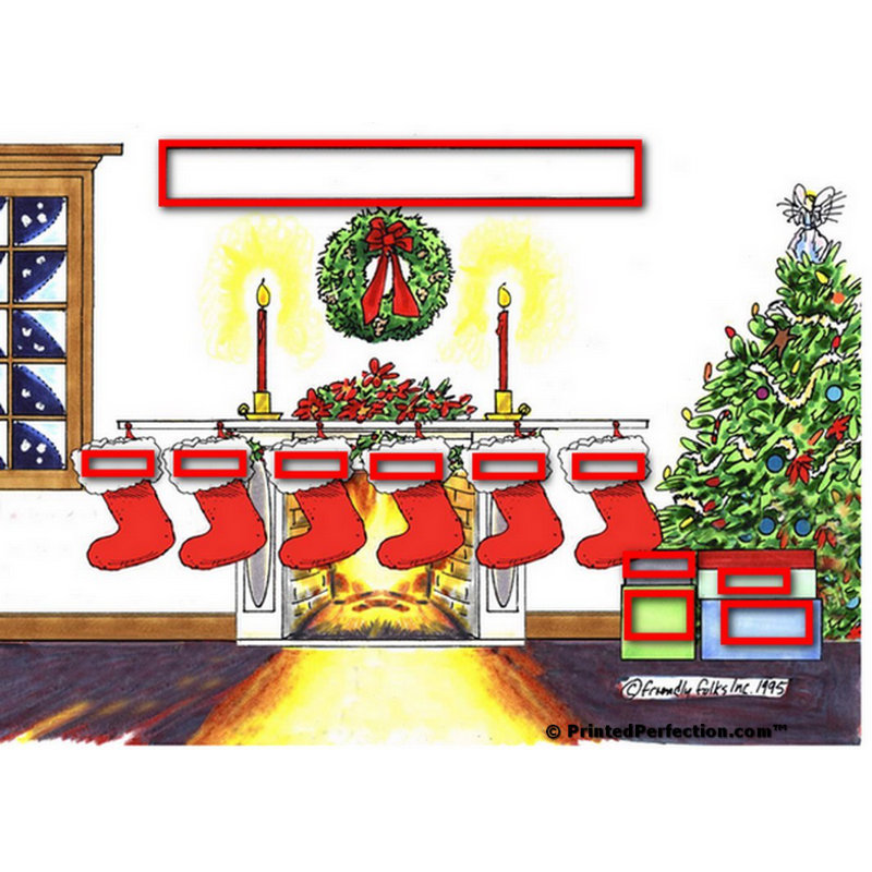Ornement 6 ampoules de Noël personnalisées, Oui