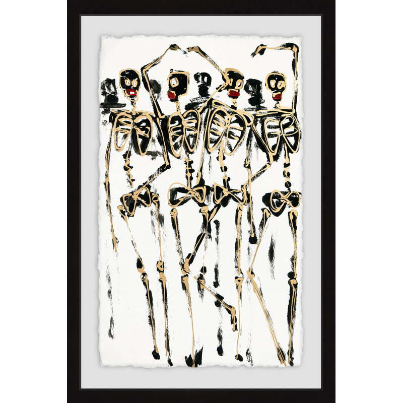 «Skeleton Crew» par Julia Posokhova - reproduction d'art encadrée, H 12 po x l 8 po x P 1,5 po
