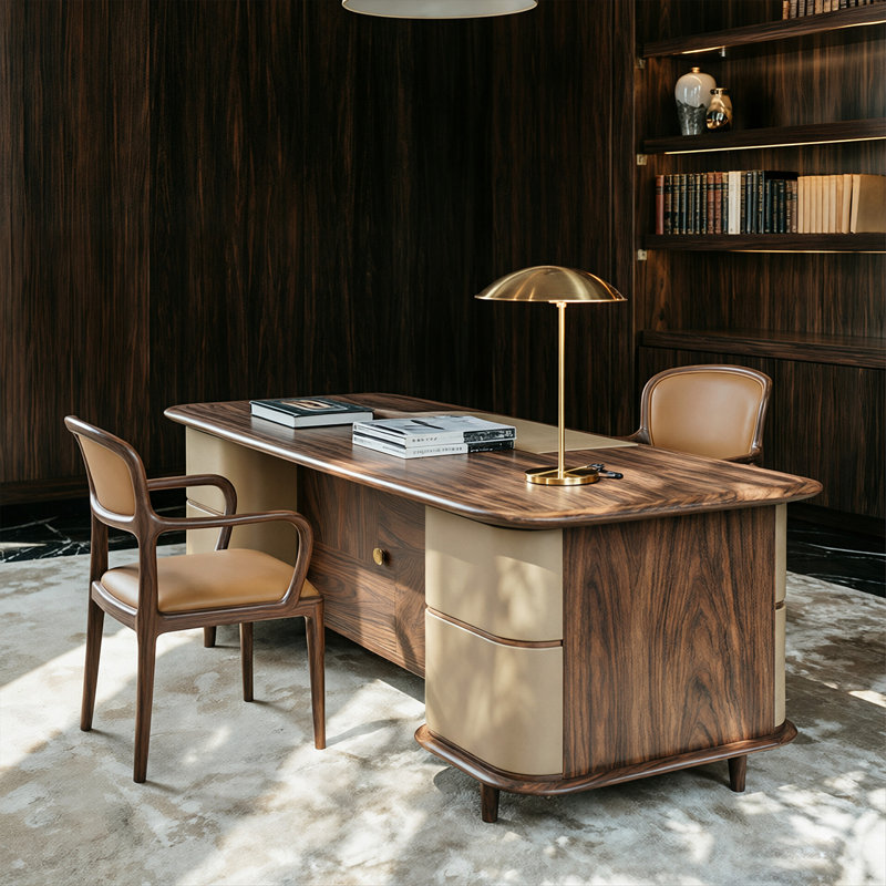 Bureau double 70,87 "New Chinese Style, H 29,92 po x l 70,87 po x P 35,43 po