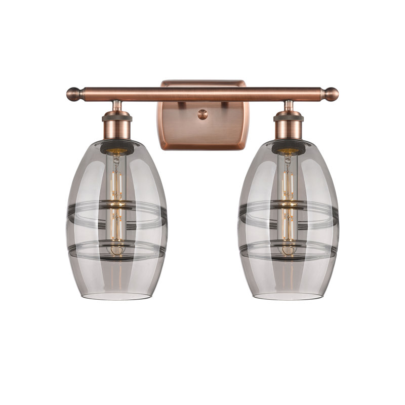 Bettylou 2 - Light Dimmable Vanity Light, Light Smoke, Antique Copper