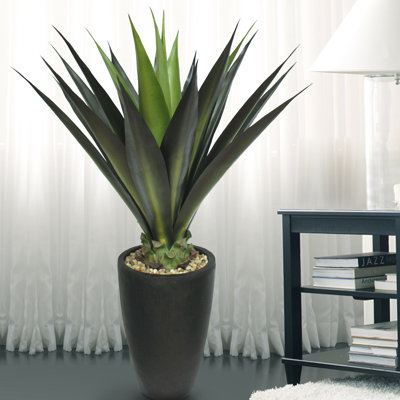 44" Artificial Succulent Agave Plant in Planter