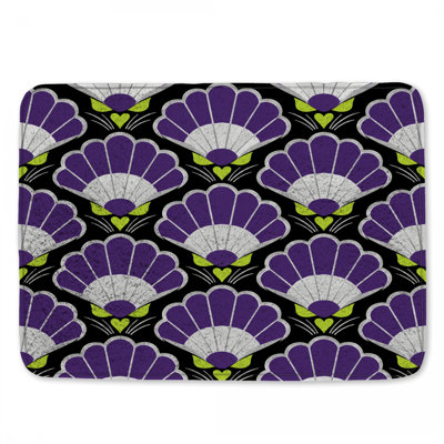 Tapis de bain mauve