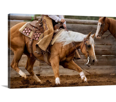 « lisaship », reproduction de photo Cutting Horses