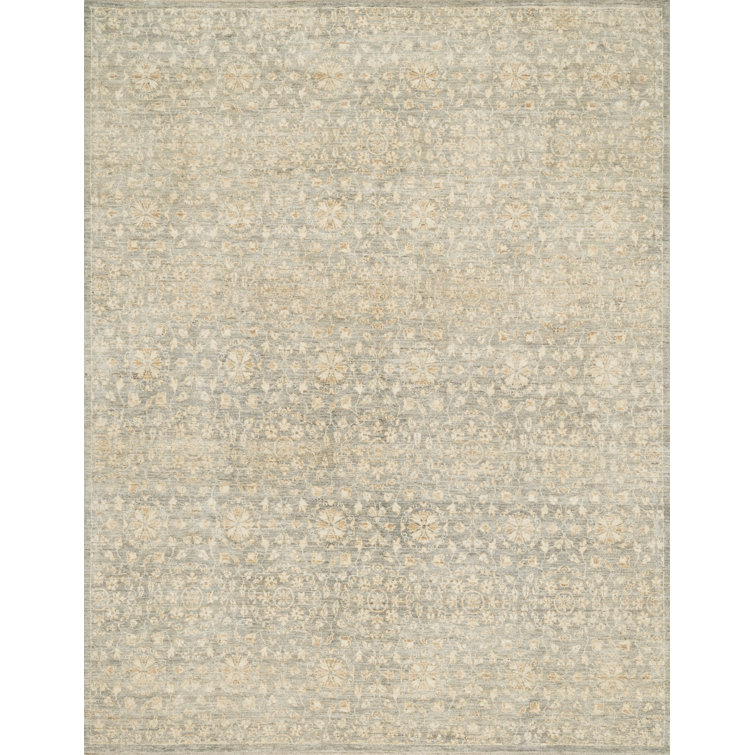 Hand Knotted Wool Floral Indoor Rug