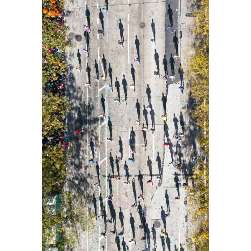 Marathon From Above Print by Richard Silver, Matte, 45" H x 30" W x 1.5'' D