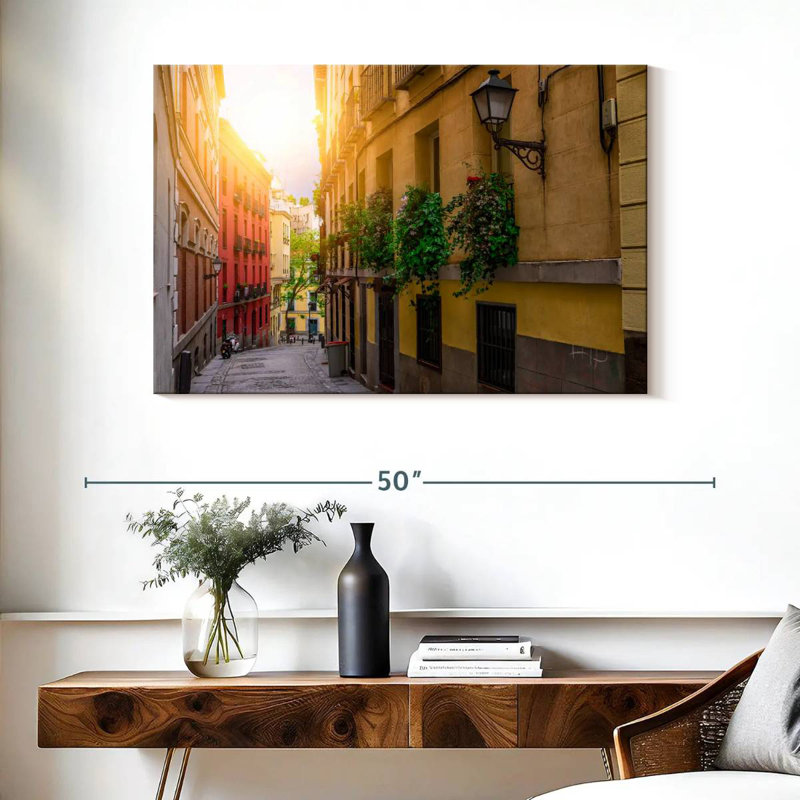 Vieille rue de Madrid, H 26 po x l 39 po