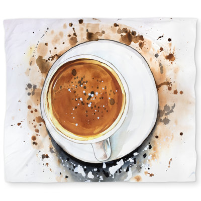 Cappuccino Refreshing Kitchen Food Duvet Cover | Home Decor