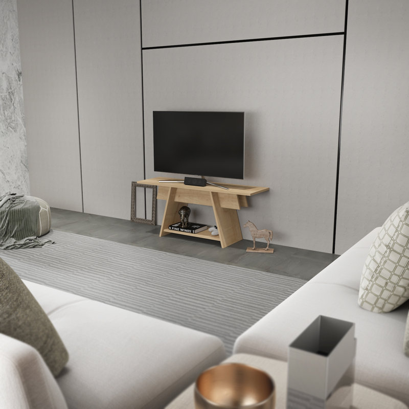 Meuble télé 47 po pour téléviseur de 55 po ou moins Balian, Chêne saphir