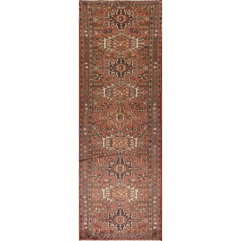 Tapis de couloir à motif géométrique tribal 2x9