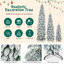 Ensemble de 3 (4 pi / 6 pi / 8 pi) sapins de Noël artificiels flockés avec 11 modes d'éclairage