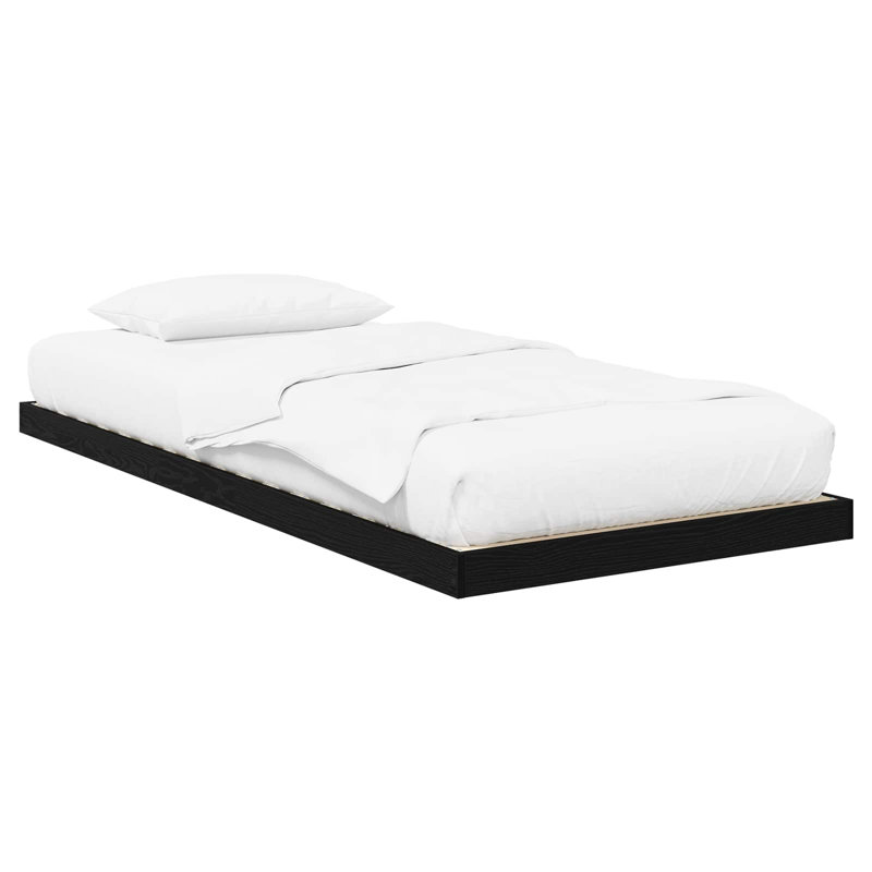 Bed, European Single (90 x 200 cm), Black Oak