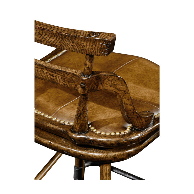 Tabouret de bar 30 po Sherwood, Chêne Tudor brun foncé, Marron foncé