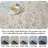12x15 Living Room Area Rug: Oriental Large Neutral Bedroom Carpet Soft Distressed Floor Mat with Non-Slip Backing Indoor Thin Water-Resistant Dining Room Rug Farmhouse Home Decor(12x15 Beige)-75566752