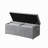 1 Piece Rectangular Storage Ottoman Short Velvet With 2 Set Ottomans (Light Gray)-819654587-819654565